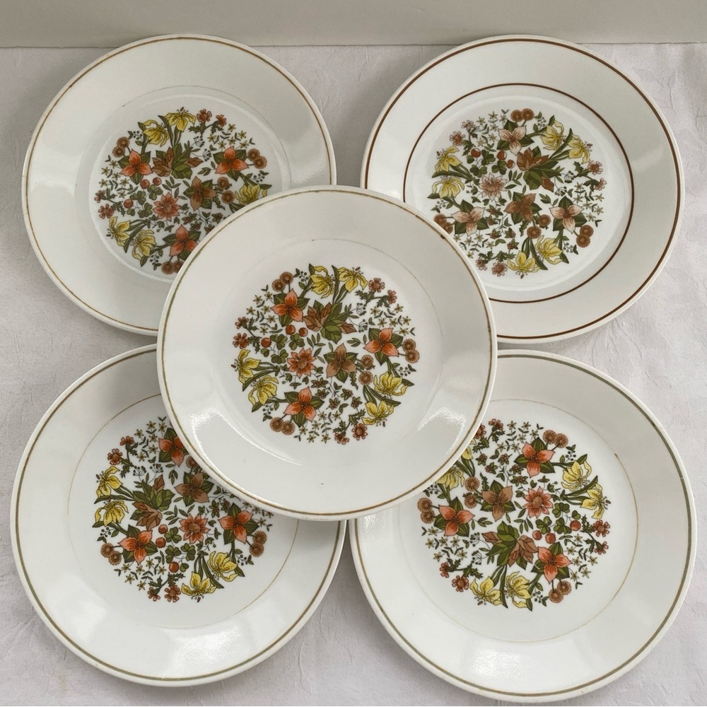 Corelle Indian Summer 5 Lunch Plates 8.5”